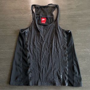 Nike Solid Black Racerback Tank Top Extra Small XS